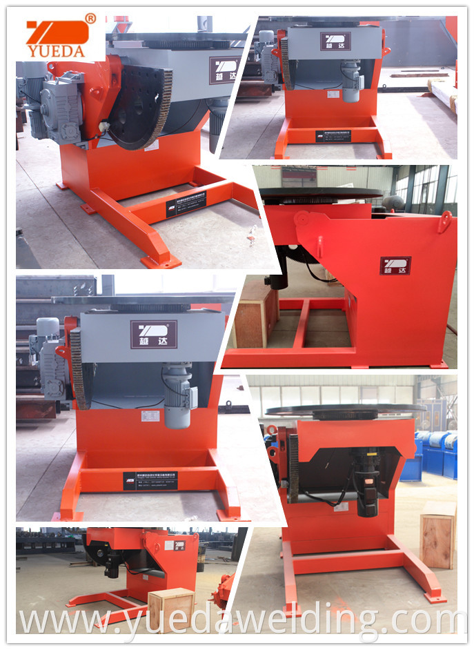 Yueda brand automatic rotating welding table cheap welding positioner